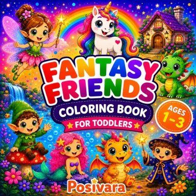 Fantasy Friends - Coloring Book