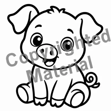 Pig B & W